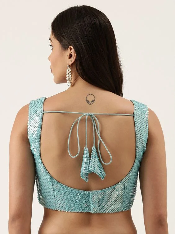 Round Cutout with Tassel Tie-Up Back