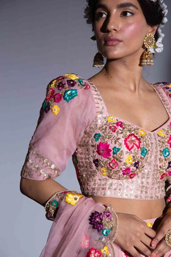 Ethnic and Modern Fusion blouse design