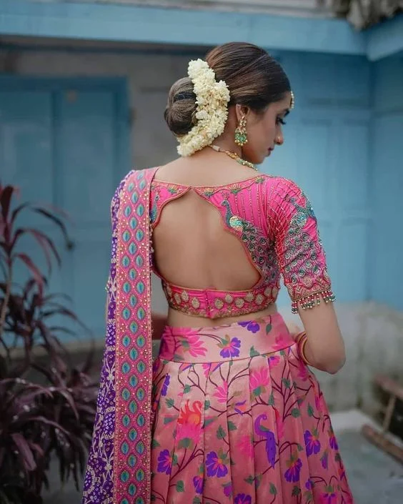 Banarasi Silk Back Blouse Design