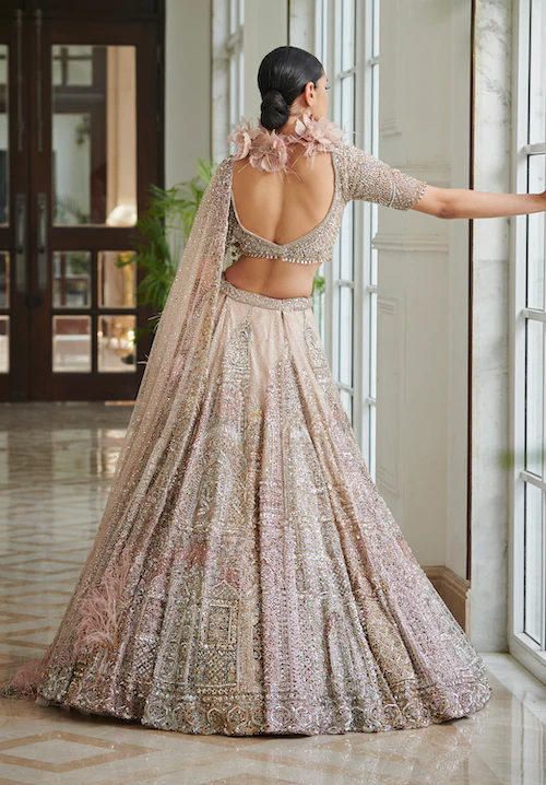 lehenga blouse back design