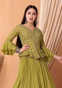 Peplum Style  full sleeve blouse