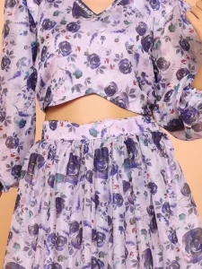 Puff Sleeves blouse lehenga blouse design