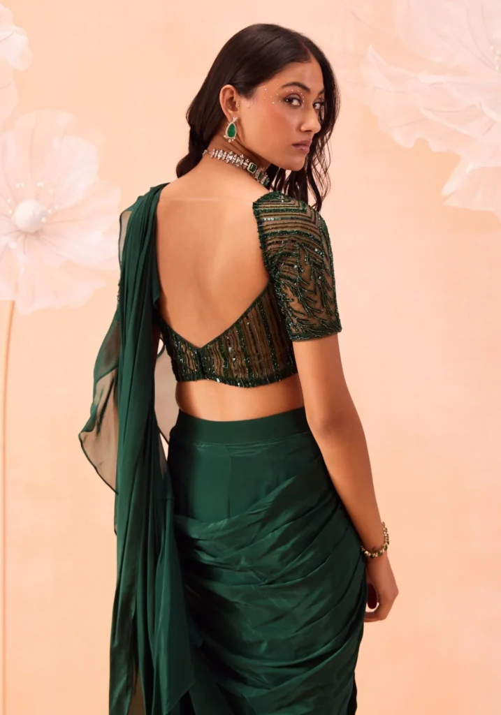 fancy saree blouse designs