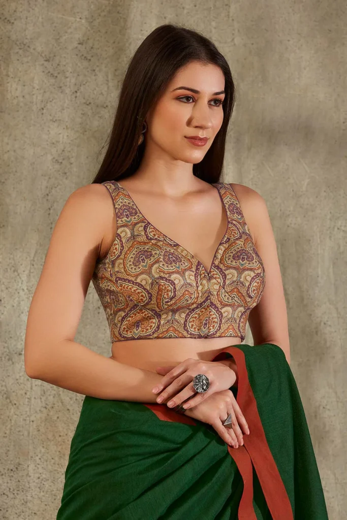 latest cotton saree blouse designs