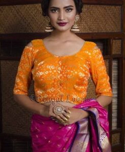 Banarasi Blouses with Sheer Panels