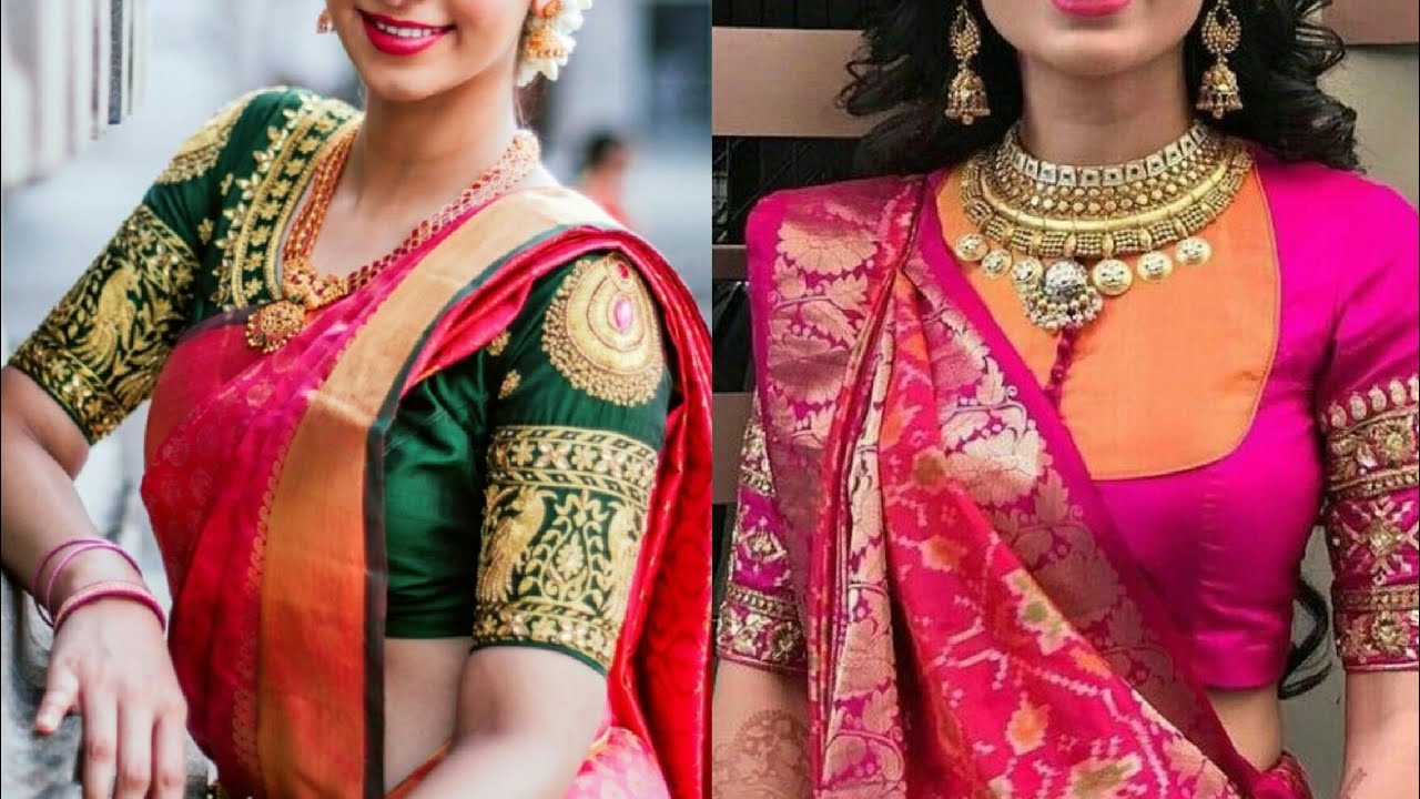 Read more about the article Top 10 Stunning Modern Banarasi Saree Blouse Designs
