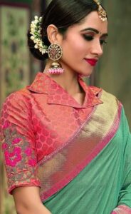 Collared Paithani Blouse