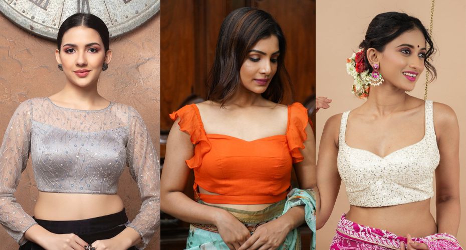 Latest Net Saree Blouse Designs