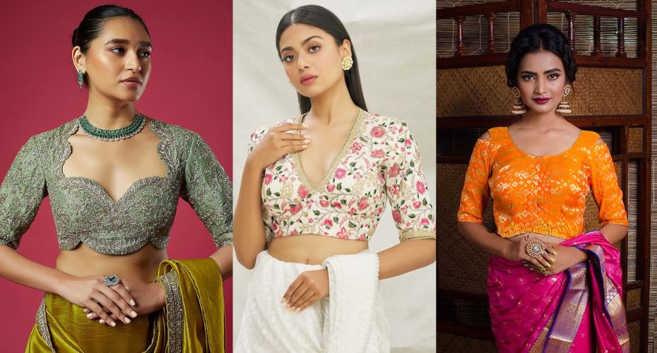 Half Saree Blouse Designs