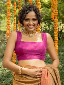Silk Square Neck Blouse Design