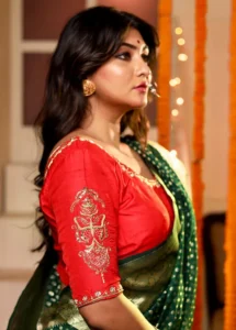 Zardozi Work saree blouse