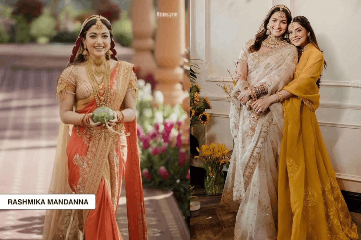 Read more about the article Celebrity-Inspired Wedding Saree Trends You’ll Fall in Love With